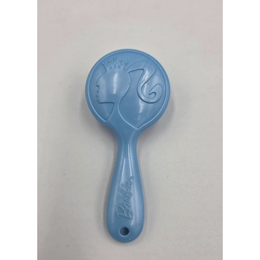 Mattel Barbie Hair Brush Blue 0211-2007 Plastic Beauty‎ Head Accessory 3.5"